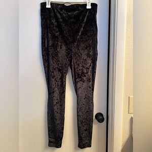 Yitty Velvet High Waisted Black Leggings